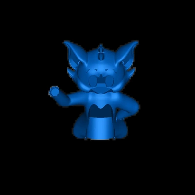 tom katze karikatur 3d modelle download realität wolke 3d print model - Mito3D