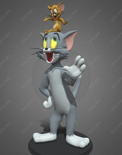 tom jerry 3d modelle download realität wolke 3d print model - Mito3D