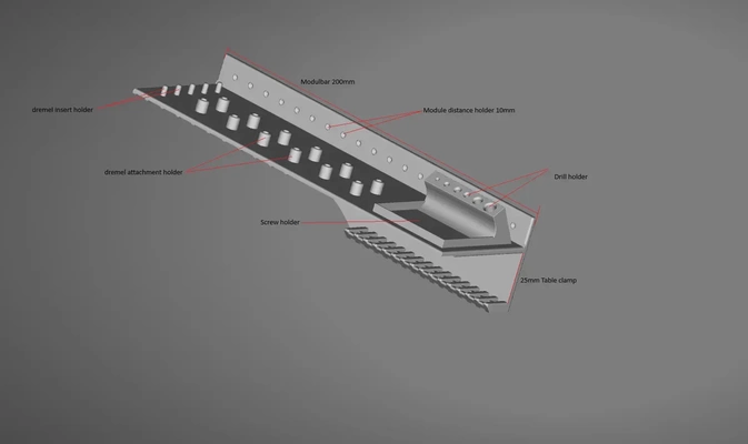 outil titulaire soutien 3d modèles télécharger créalité nuage 3d print model - Mito3D