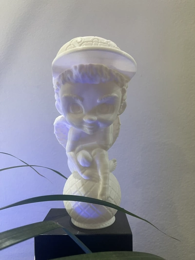 toon cherub statuette 2 designs 3d modelle download realität wolke 3d print model - Mito3D