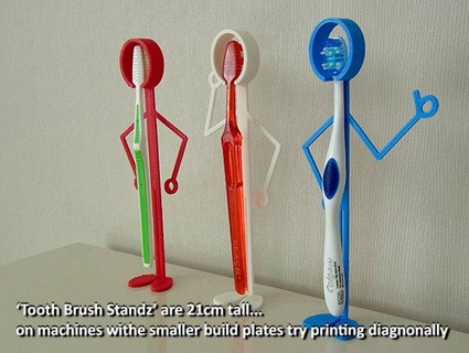 escova dente suporte 3d modelos baixar crialidade nuvem mobília 3d print model - Mito3D