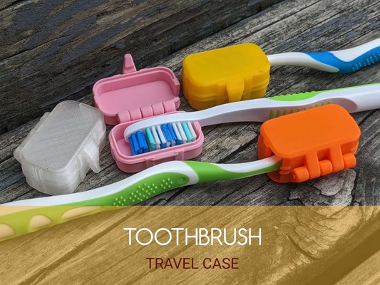 toothbrush travel case 3d models download creality cloud household 3d print model - Mito3D
