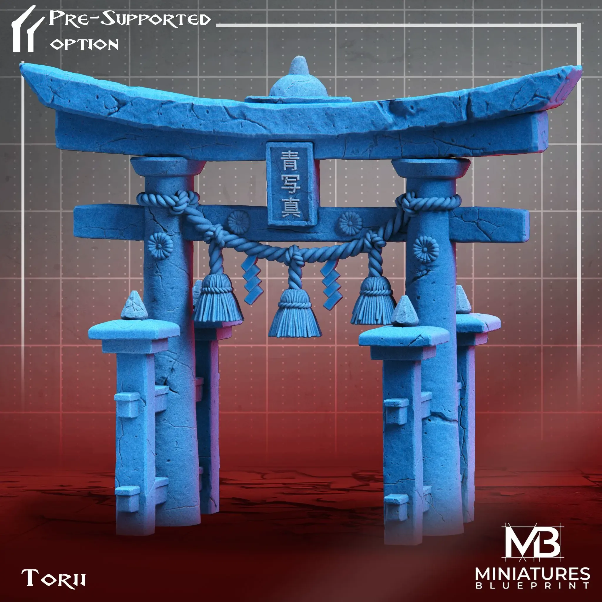 torii japonés portón 3d modelos descargar crealidad nube 3D print model - Mito3D