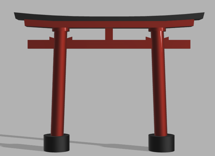 torii gate Religion 3d print model - Mito3D