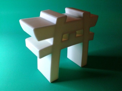 torii japonês portão nestable caixa v1 3d print model - Mito3D
