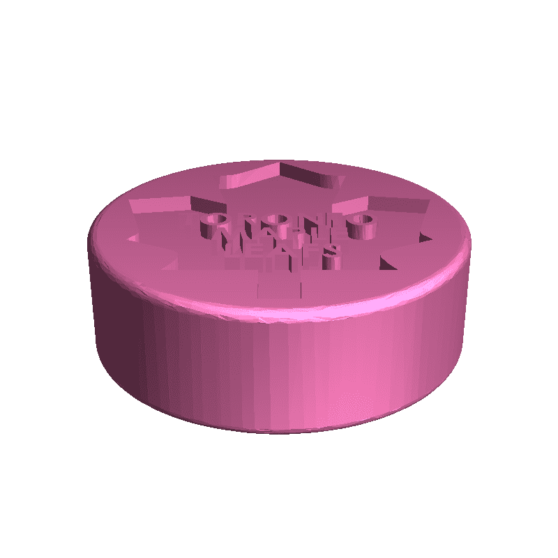 toronto embossed puck Others 3D print model - Mito3D
