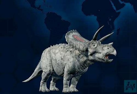 Torosaurus Dinosaurier 3d print model - Mito3D