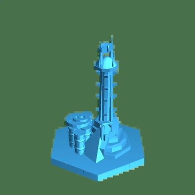 torre petrolero 3d modelos baixar crialidade nuvem 3d print model - Mito3D