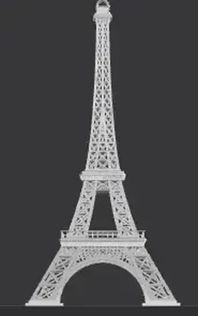 torre paris 3d modelos baixar crialidade nuvem 3d print model - Mito3D