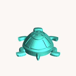 tartaruga 3d modelos baixar crialidade nuvem reptiliano 3d print model - Mito3D