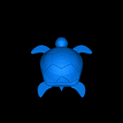 tortuga 3d modelos descargar crealidad nube 3d print model - Mito3D