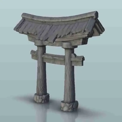 conservador portón asiático paisaje terreno martillo guerra juego 3d modelos descargar crealidad nube 3d print model - Mito3D