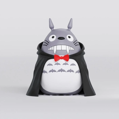 totoro dracula halloween 3d modelle download realität wolke 3d print model - Mito3D