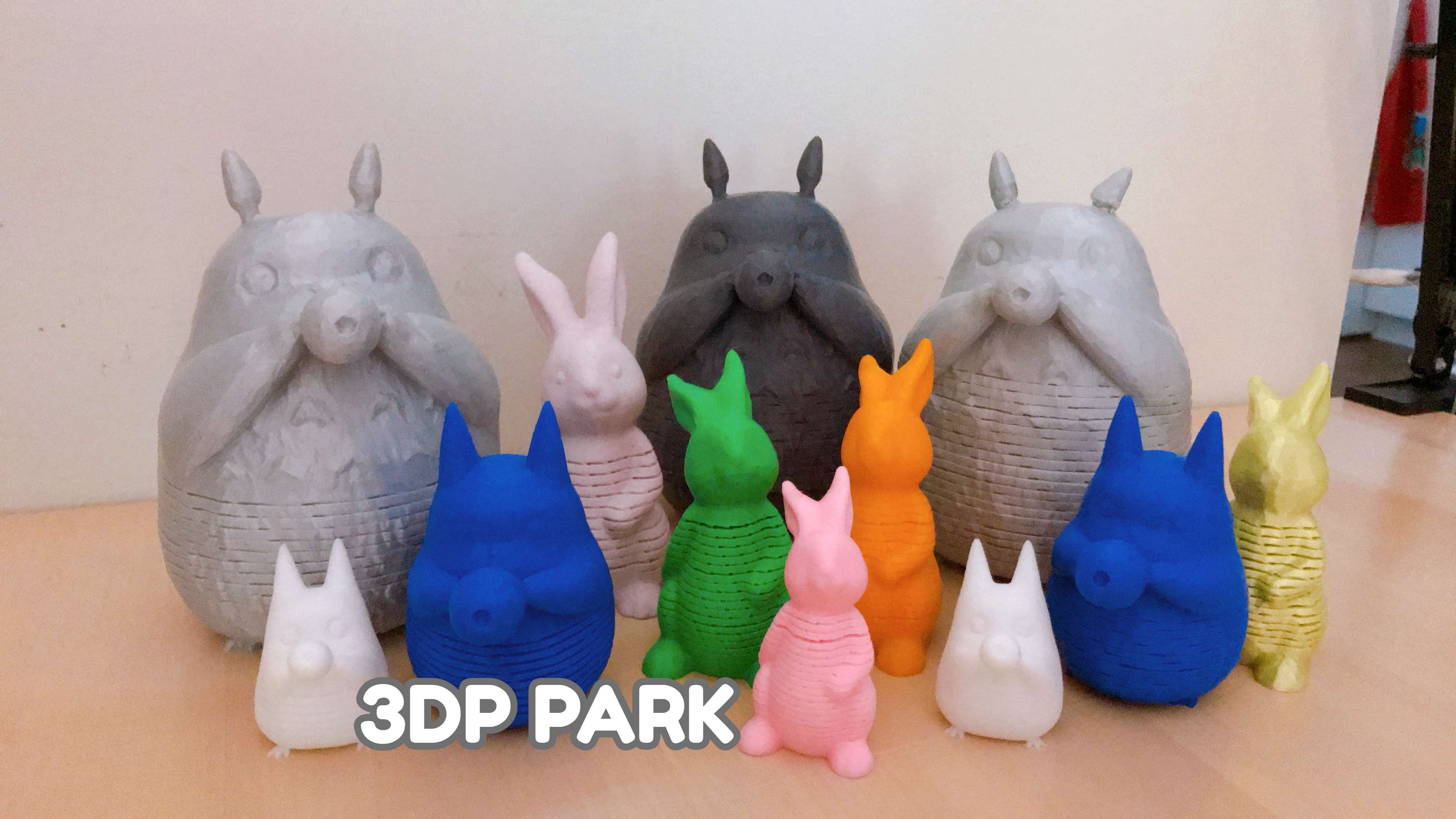 totoro spring family Myths 3D print model - Mito3D