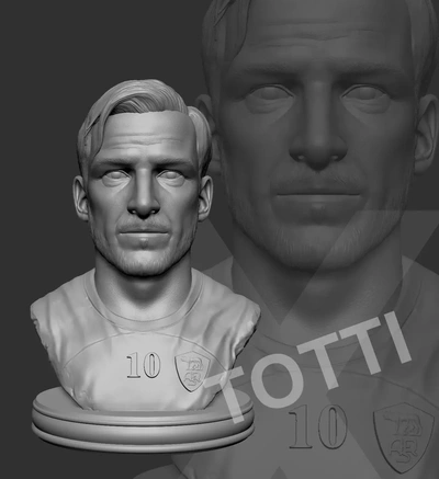 totti 3d modelos descargar crealidad nube 3d print model - Mito3D