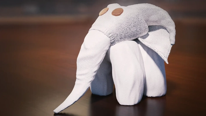 asciugamano elefante 3d modelli scarica creality nube 3d print model - Mito3D