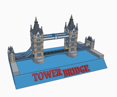 Torre ponte souvenir architettura paesaggio 3d print model - Mito3D