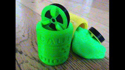 giftig atomar radioaktiv Schleim Kitt verstauen Lager Schraube 3d print model - Mito3D