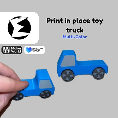 toy car - print-in-place 3d models download creality cloud 3d print model - Mito3D