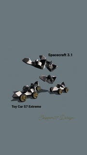 brinquedo carro s7 extremo nave espacial 31 carros 3d print model - Mito3D