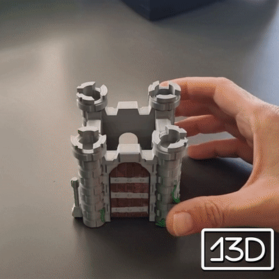 toy castle phone holder 3d models download creality cloud accessories 3d print model - Mito3D
