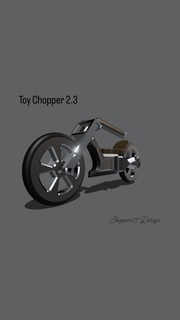 toy chopper 23 Motorcycles 3d print model - Mito3D