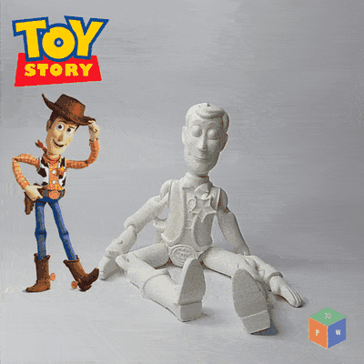 toy story - articulated woody 3d models download creality cloud toys & games 3d print model - Mito3D