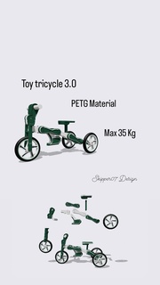 toy tricycle 30 Bicycles 3d print model - Mito3D