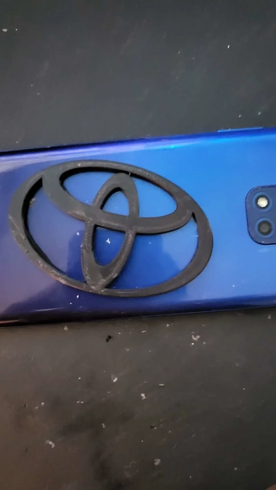 toyota emblema ficado 3d modelos baixar crialidade nuvem 3d print model - Mito3D