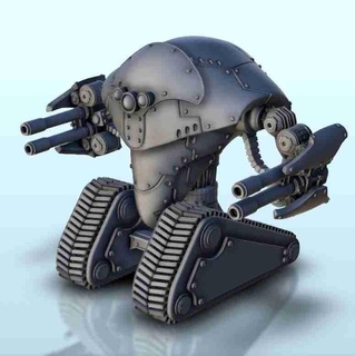 tr 700 soldier robot 5 + soportado versión miniaturas sc robots 3d print model - Mito3D