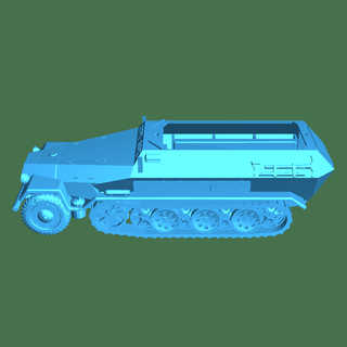 track ww2 transport truck Armored Cars & Tanks 3d print model - Mito3D