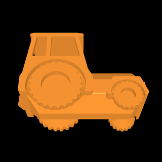 traktör makine ekipman 3d print model - Mito3D
