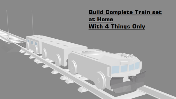 trem completo conjunto trens 3d print model - Mito3D