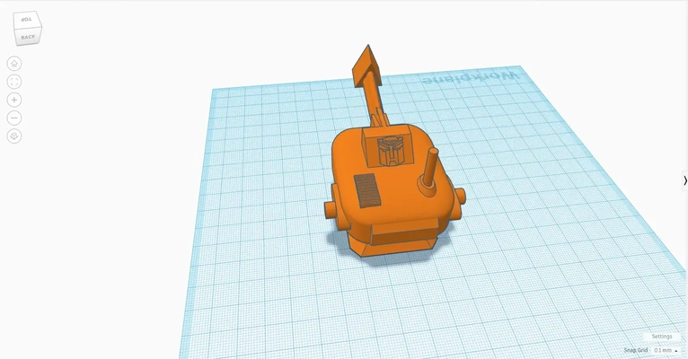 transformadores canhão automático 3d modelos baixar crialidade nuvem 3d print model - Mito3D