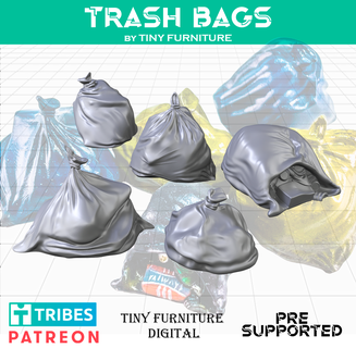trash bags Toys & Games 3d print model - Mito3D