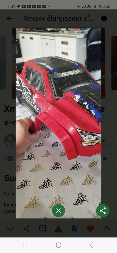 traxxas maxx aile flair 3d modèles télécharger créalité nuage 3d print model - Mito3D