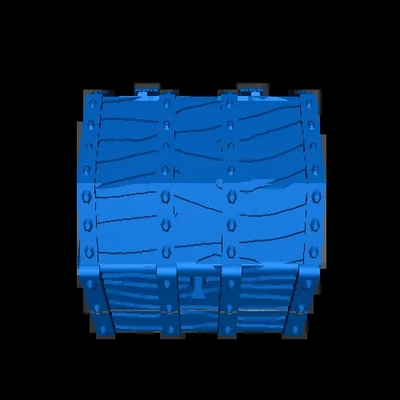 treasure chest angular 3 3d models download creality cloud 3d print model - Mito3D