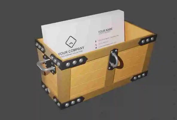 trésor poitrine carte titulaire soutien 3d modèles télécharger créalité nuage 3d print model - Mito3D