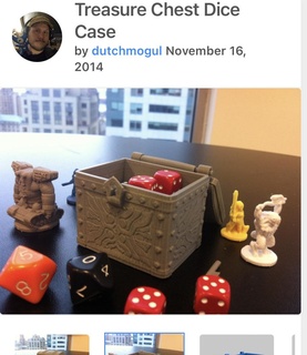 treasure chest dice case dnd Toys & Games 3d print model - Mito3D