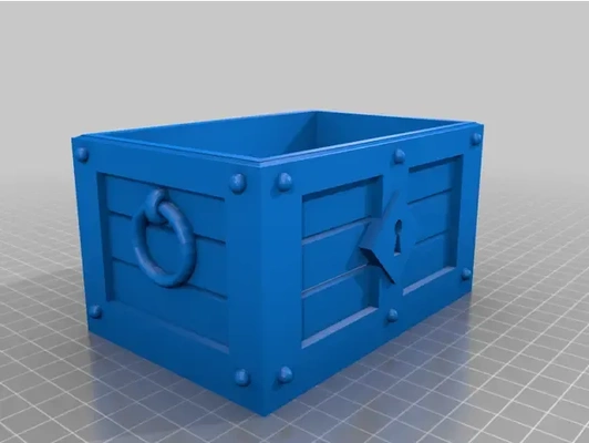 treasure chest piggy bank 3d models download creality cloud 3d print model - Mito3D