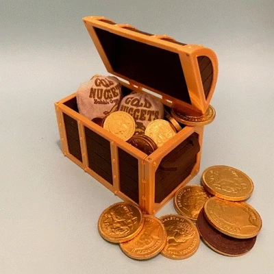 treasure chest secret stasher double gift box 3d models download creality cloud household 3d print model - Mito3D