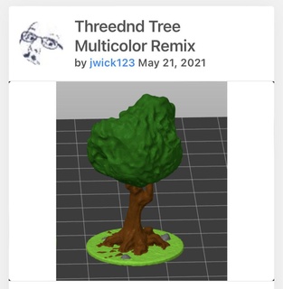 Baum Miniatur dnd Spielzeuge Spiele 3d print model - Mito3D