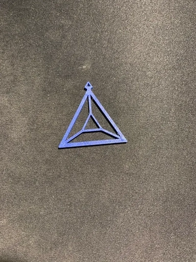 triangulaire boucle d'oreille 3d modèles télécharger créalité nuage 3d print model - Mito3D