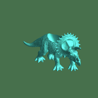 triceratops dinosaurio 3d print model - Mito3D