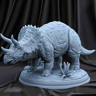 triceratops 3d modelos baixar crialidade nuvem 3d print model - Mito3D