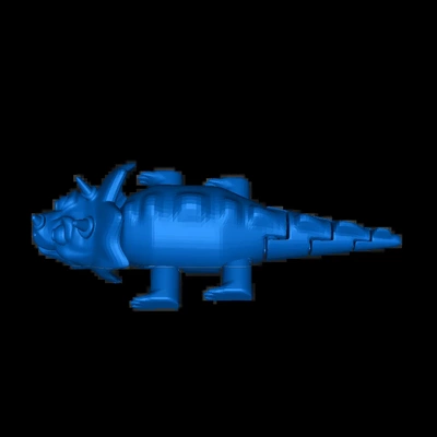 triceratops flexi 3d models download creality cloud 3d print model - Mito3D