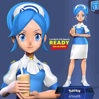 tricia - pokemon masters fanart Fictional Characters 3d print model - Mito3D