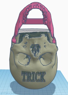 trucco minerale trattare sacchetto cranio 3d print model - Mito3D