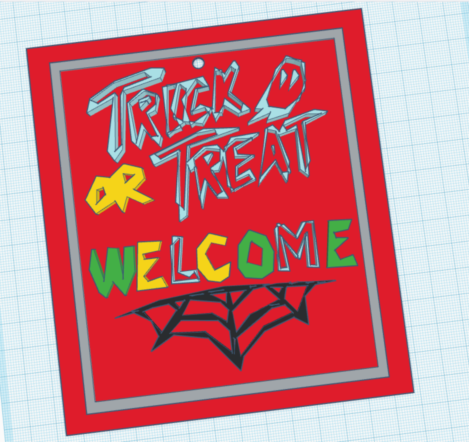 trick treat 3d sign Others 3D print model - Mito3D