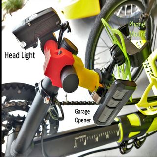 trike accessory mount - trip head light catrike Others 3d print model - Mito3D